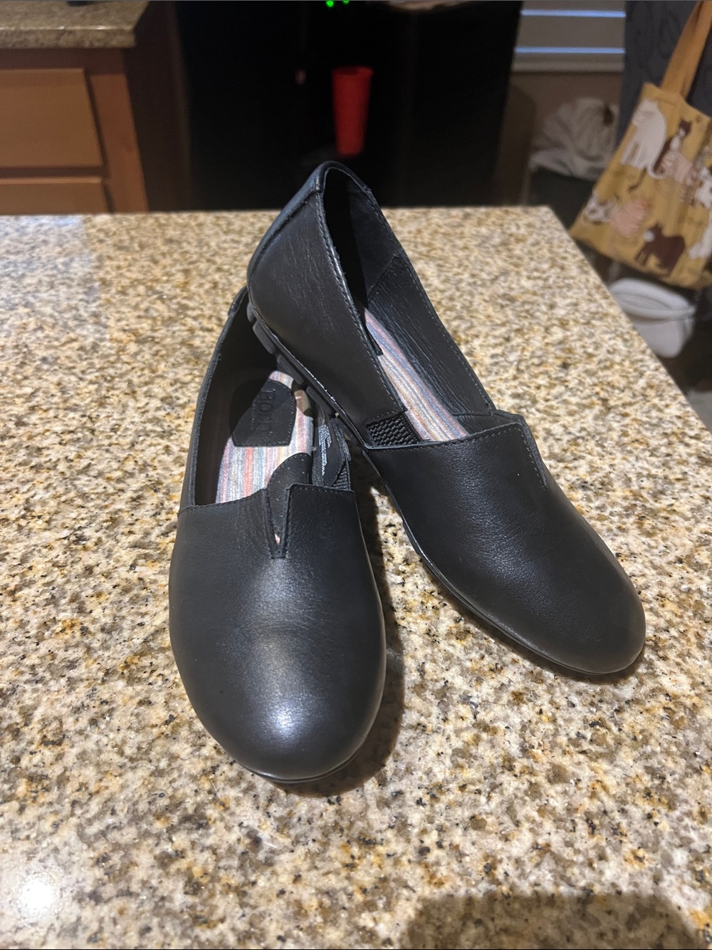 Born Black Slip-On Women's Flats